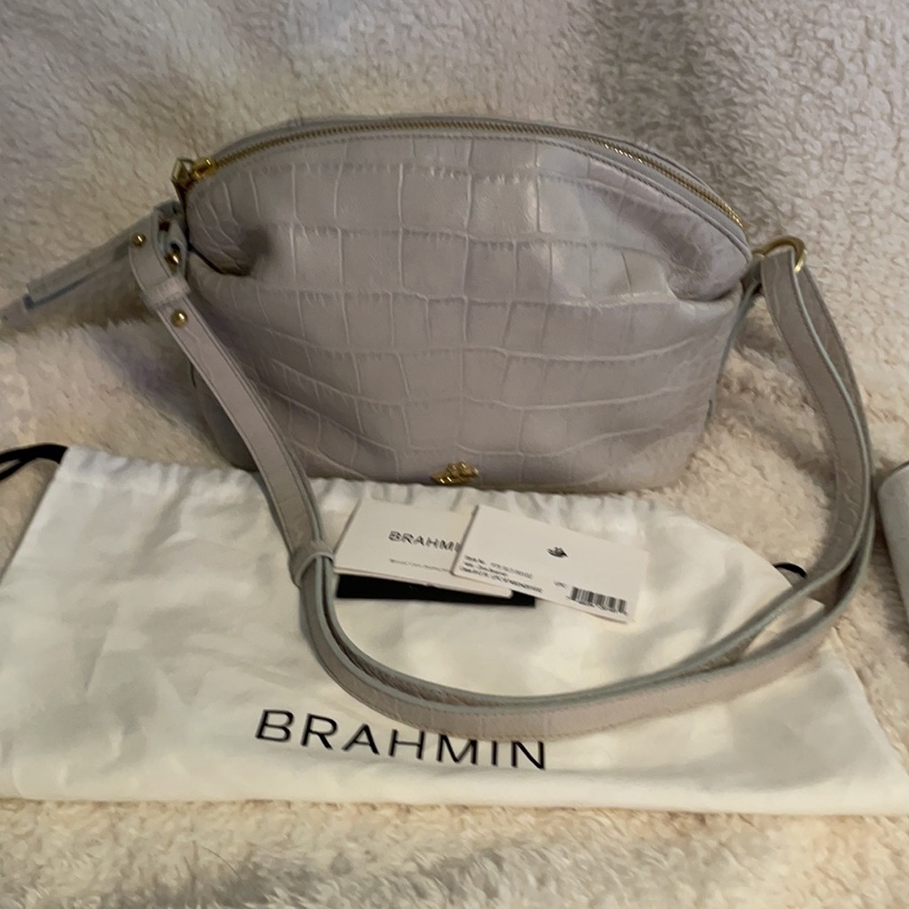 Brahmin Haley Dove Savannah crossbody bag - Picture 7 of 14
